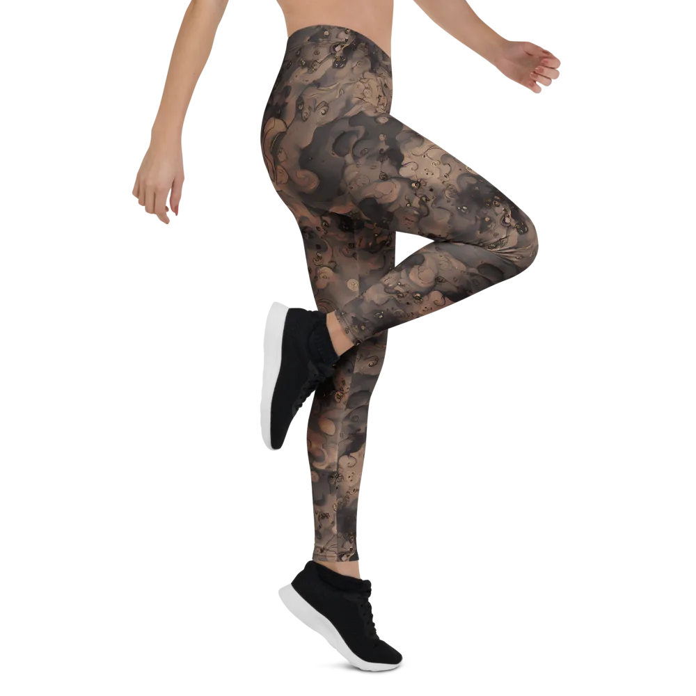 Sepia Whirlpool on Leggings — Right