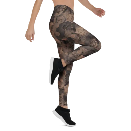 Sepia Whirlpool on a Leggings