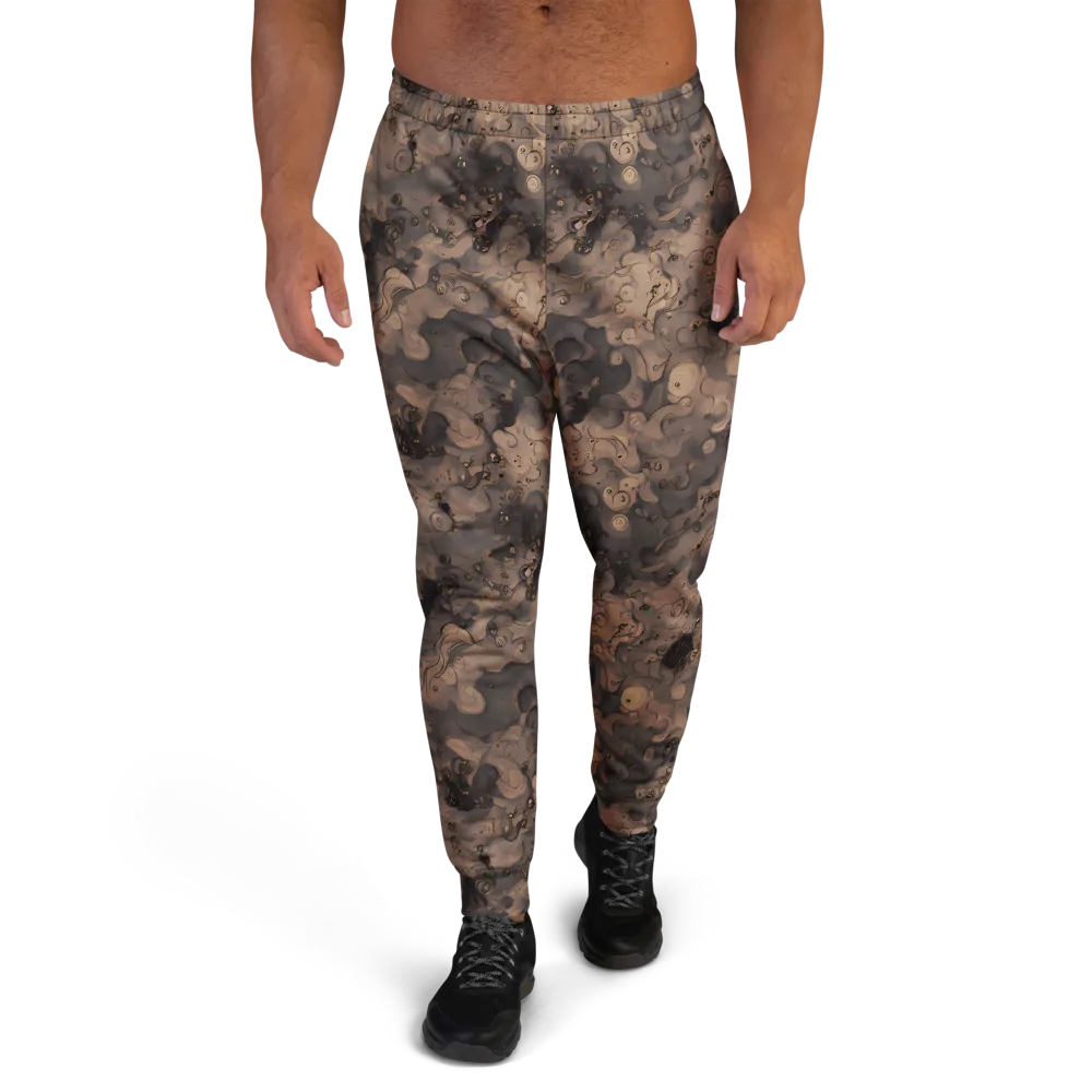 Sepia Whirlpool on Men's Joggers — Front