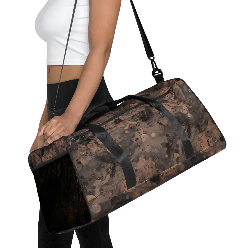 Sepia Whirlpool on Duffle Bag — Front