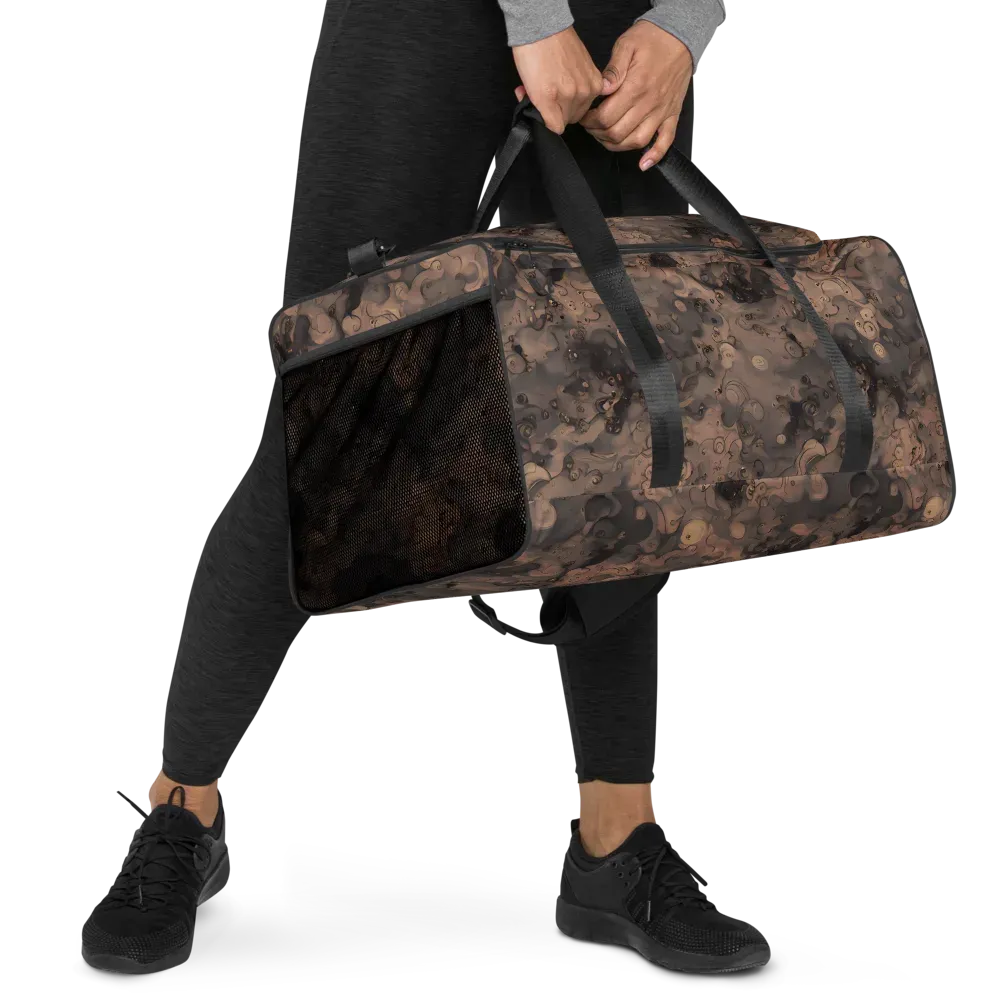 Sepia Whirlpool on Duffle Bag — Right Front