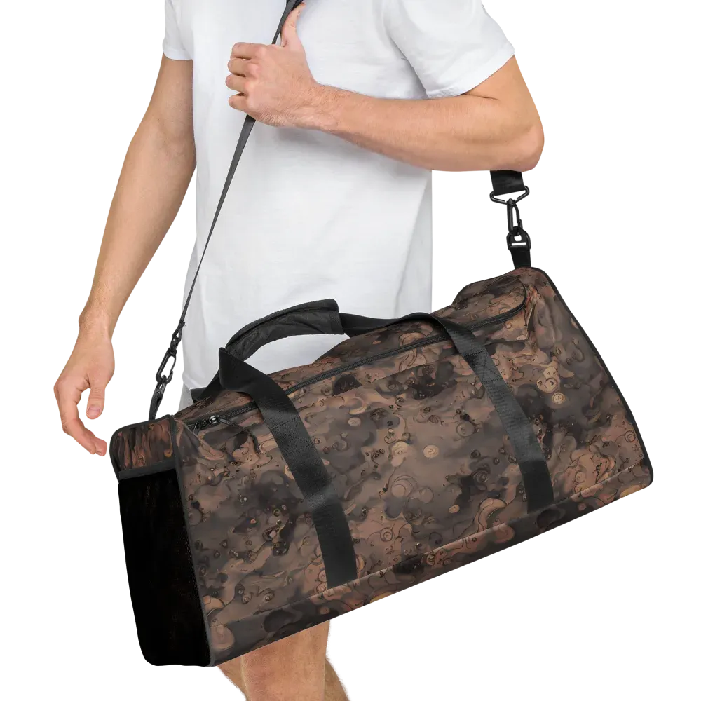 Sepia Whirlpool on Duffle Bag — Right Front