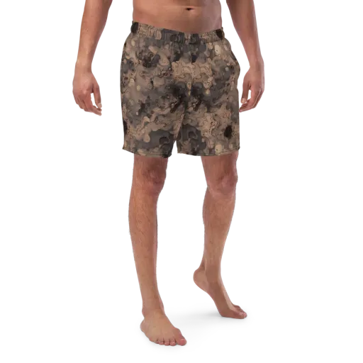 Sepia Whirlpool on a Swim Trunks