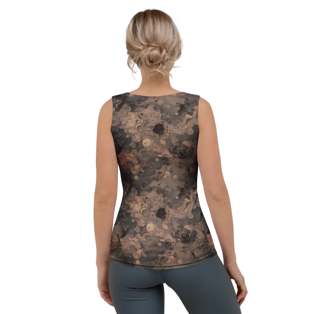 Sepia Whirlpool on Women's Tank Top — Back