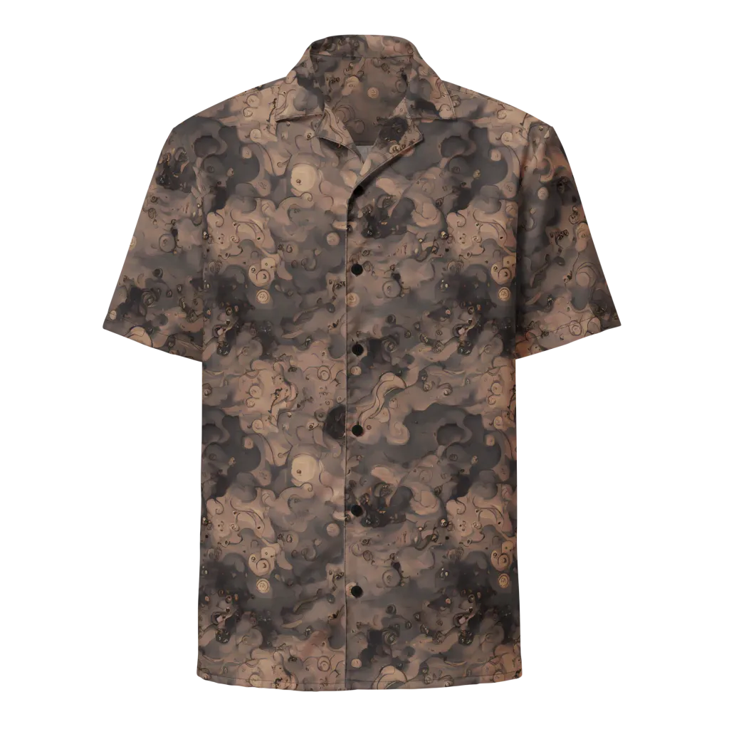 Sepia Whirlpool on Button Shirt — Front