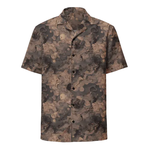 Sepia Whirlpool on a Button Shirt