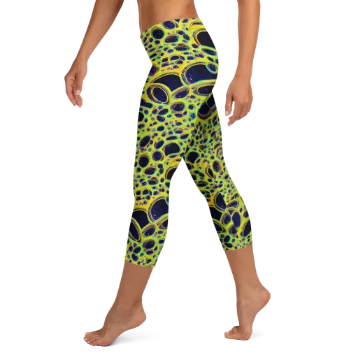 Acidic Nebula on a Capri Leggings