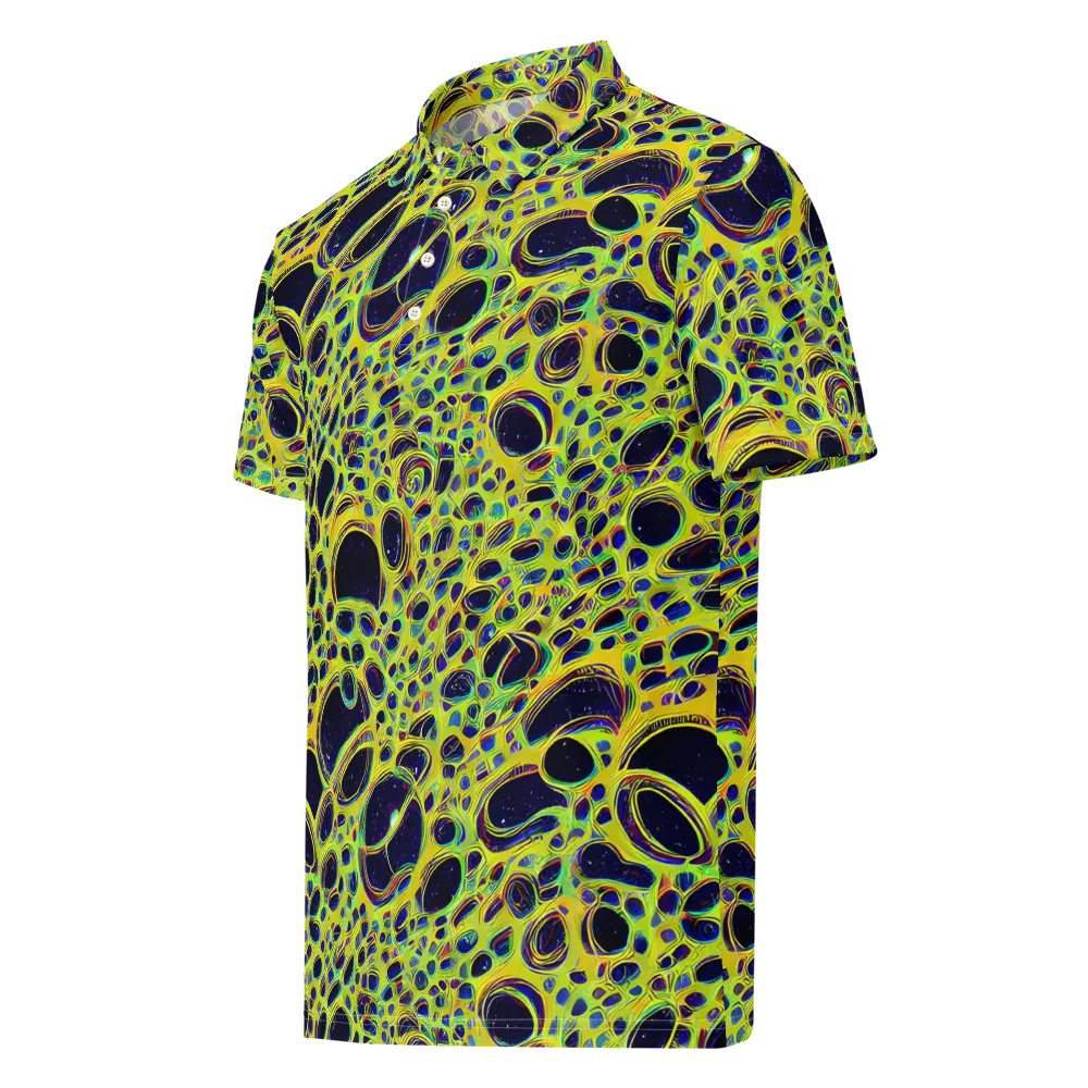 Acidic Nebula on Men's Slim Fit Polo Shirt — Left Front