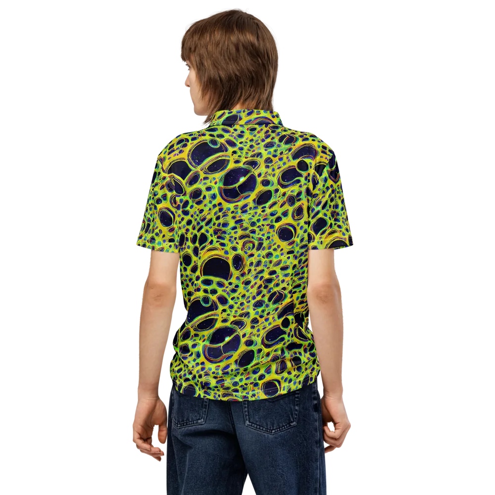 Acidic Nebula on Men's Slim Fit Polo Shirt — Back