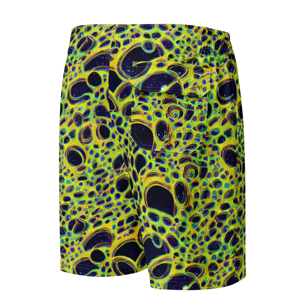 Acidic Nebula on Men's Board Shorts — Back