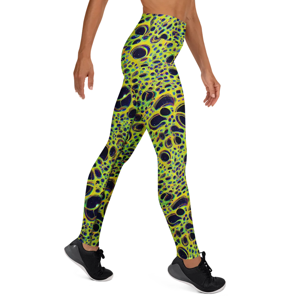 Acidic Nebula on Yoga Leggings — Right