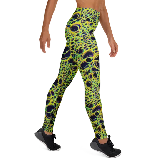 Acidic Nebula on a Yoga Leggings