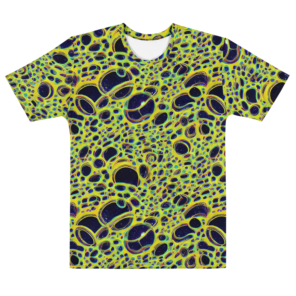 Acidic Nebula on Men's Cotton Crew Neck T-Shirt — Front