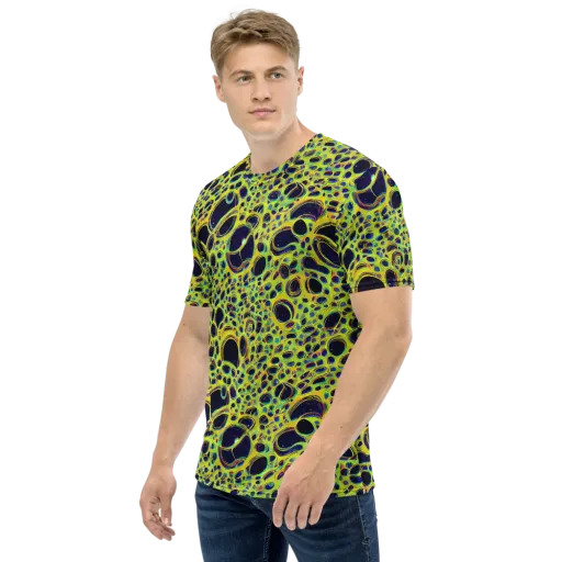 Acidic Nebula on a Men's Crew Neck T-Shirt