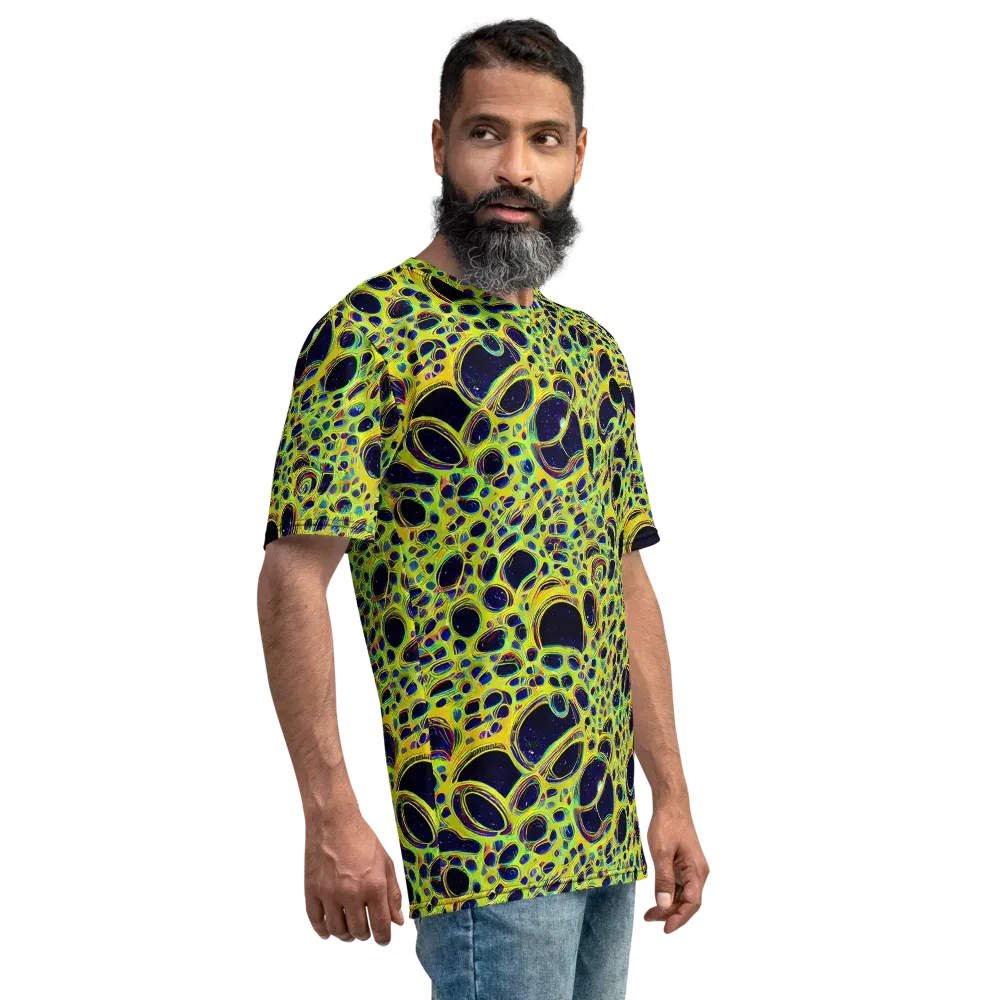 Acidic Nebula on Men's Crew Neck T-Shirt — Right