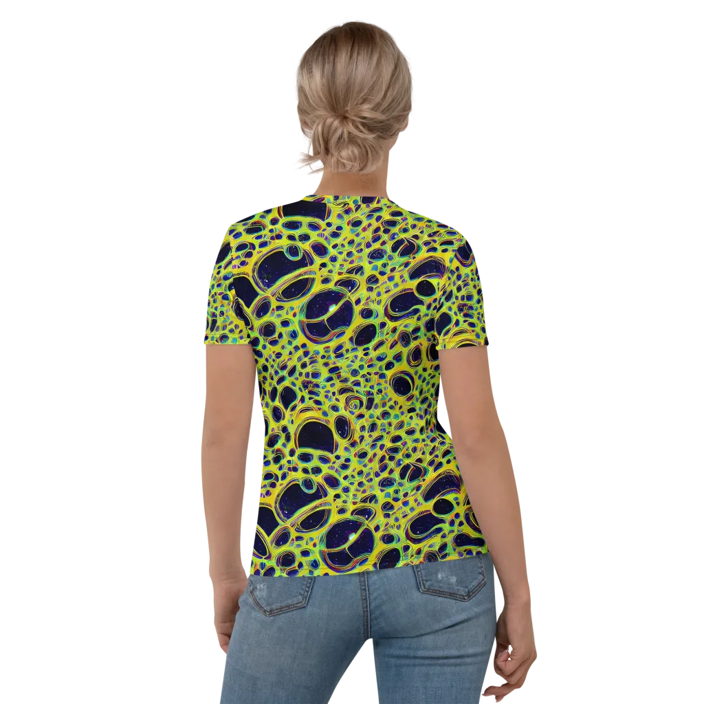 Acidic Nebula on Women's Crew Neck T-Shirt — Back