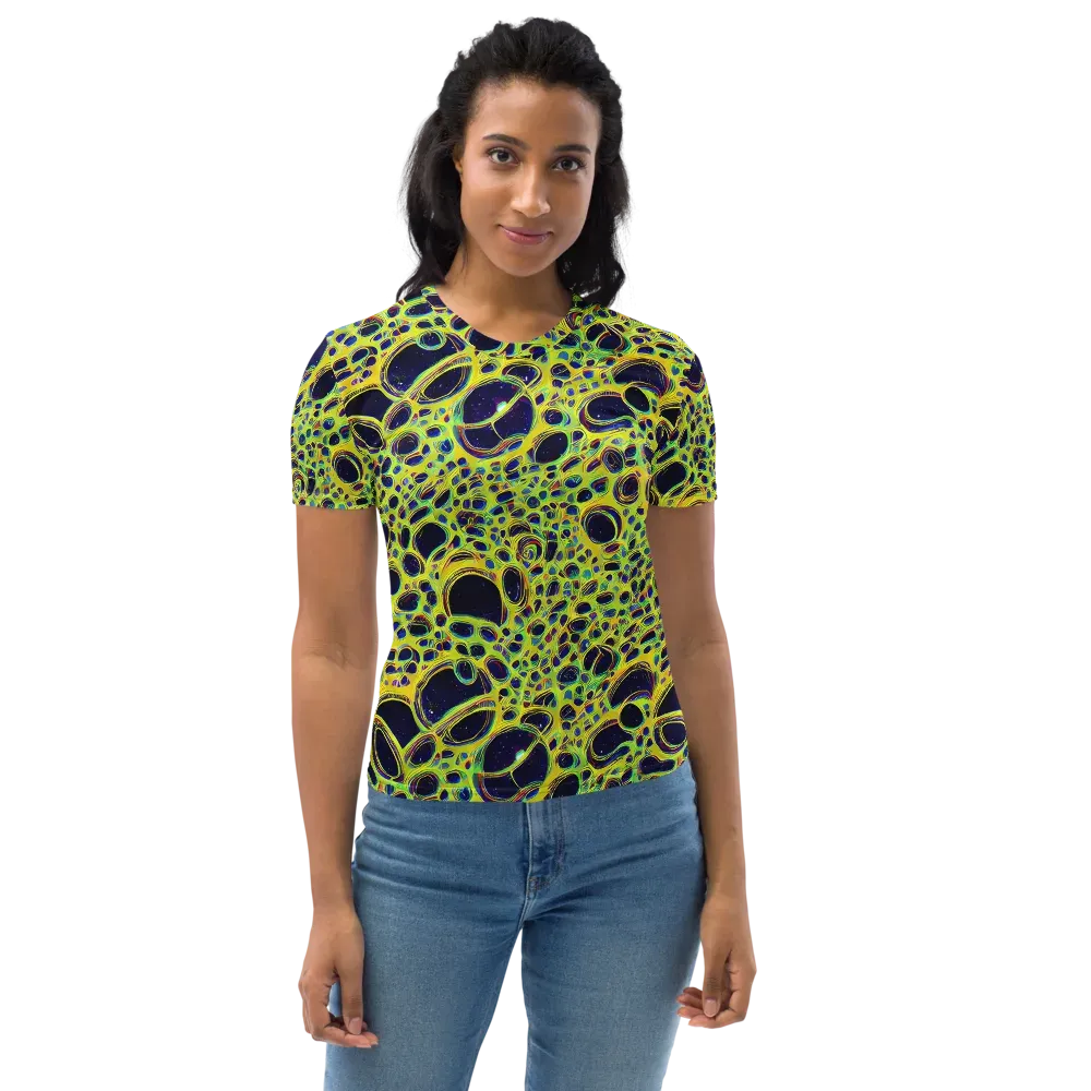 Acidic Nebula on Women's Crew Neck T-Shirt — Front