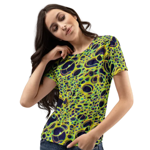 Acidic Nebula on a Women's Crew Neck T-Shirt
