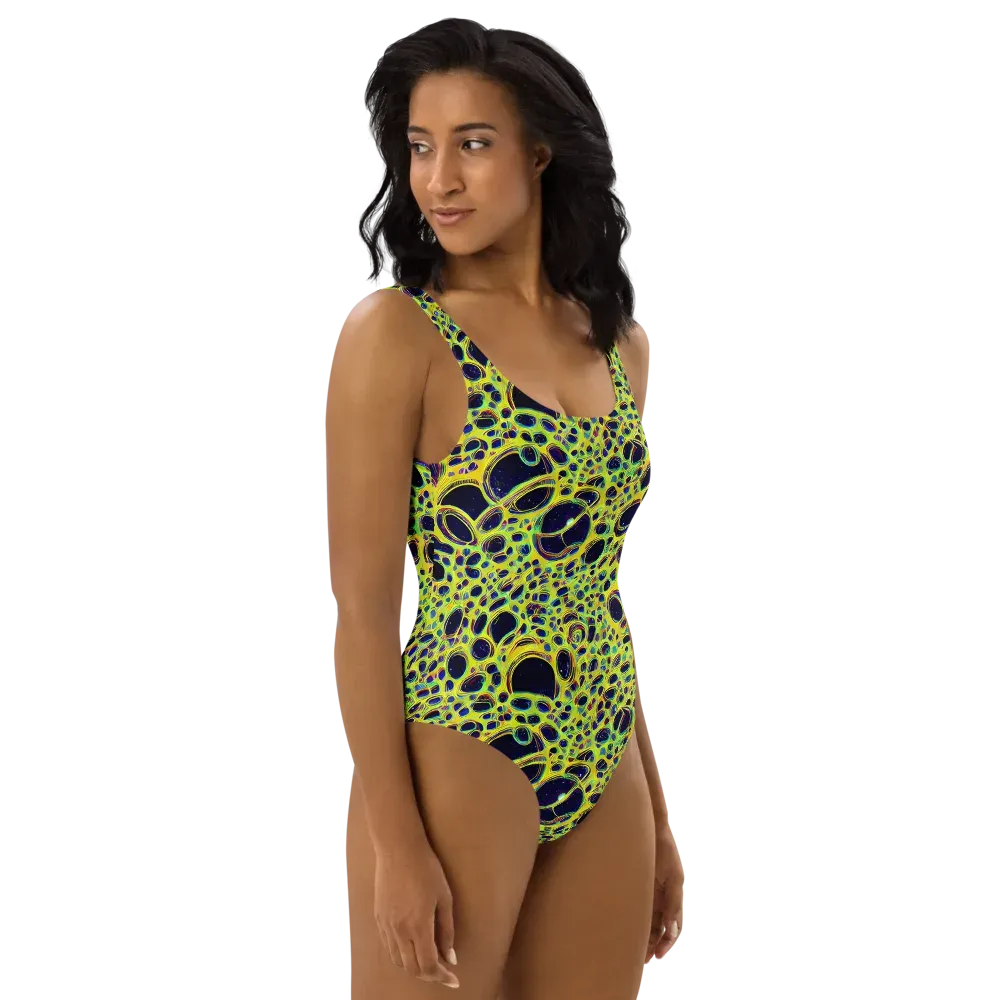 Acidic Nebula on One-Piece Swimsuit — Right