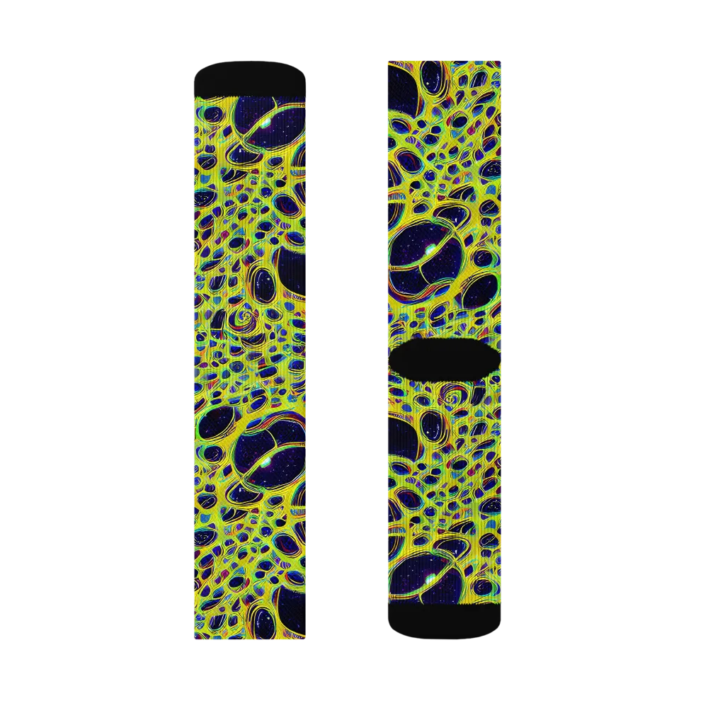 Acidic Nebula on Socks — Left Sock