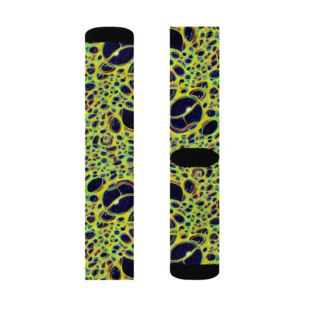 Acidic Nebula on Socks — Right Sock