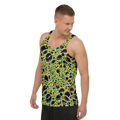 Acidic Nebula on a Men's Tank Top