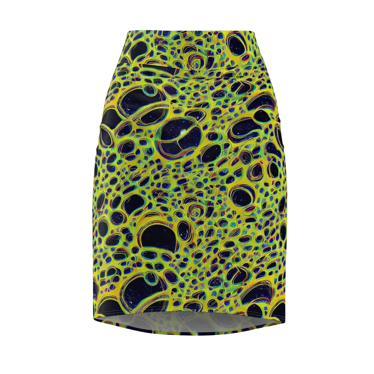 Acidic Nebula on Pencil Skirt — Front