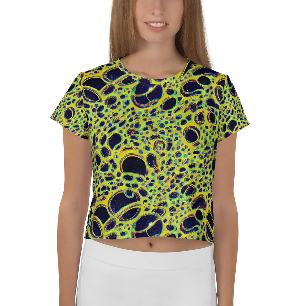 Acidic Nebula on Crop Tee — Front