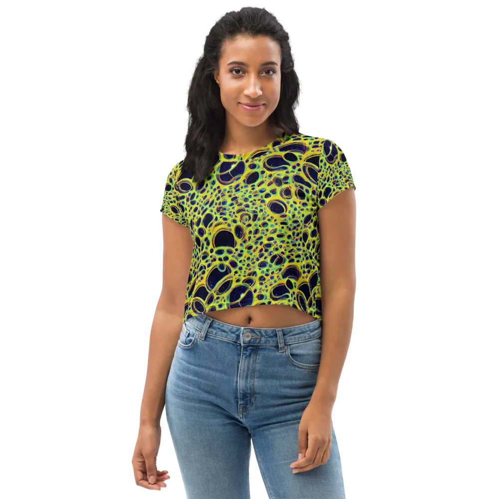 Acidic Nebula on Crop Tee — Front