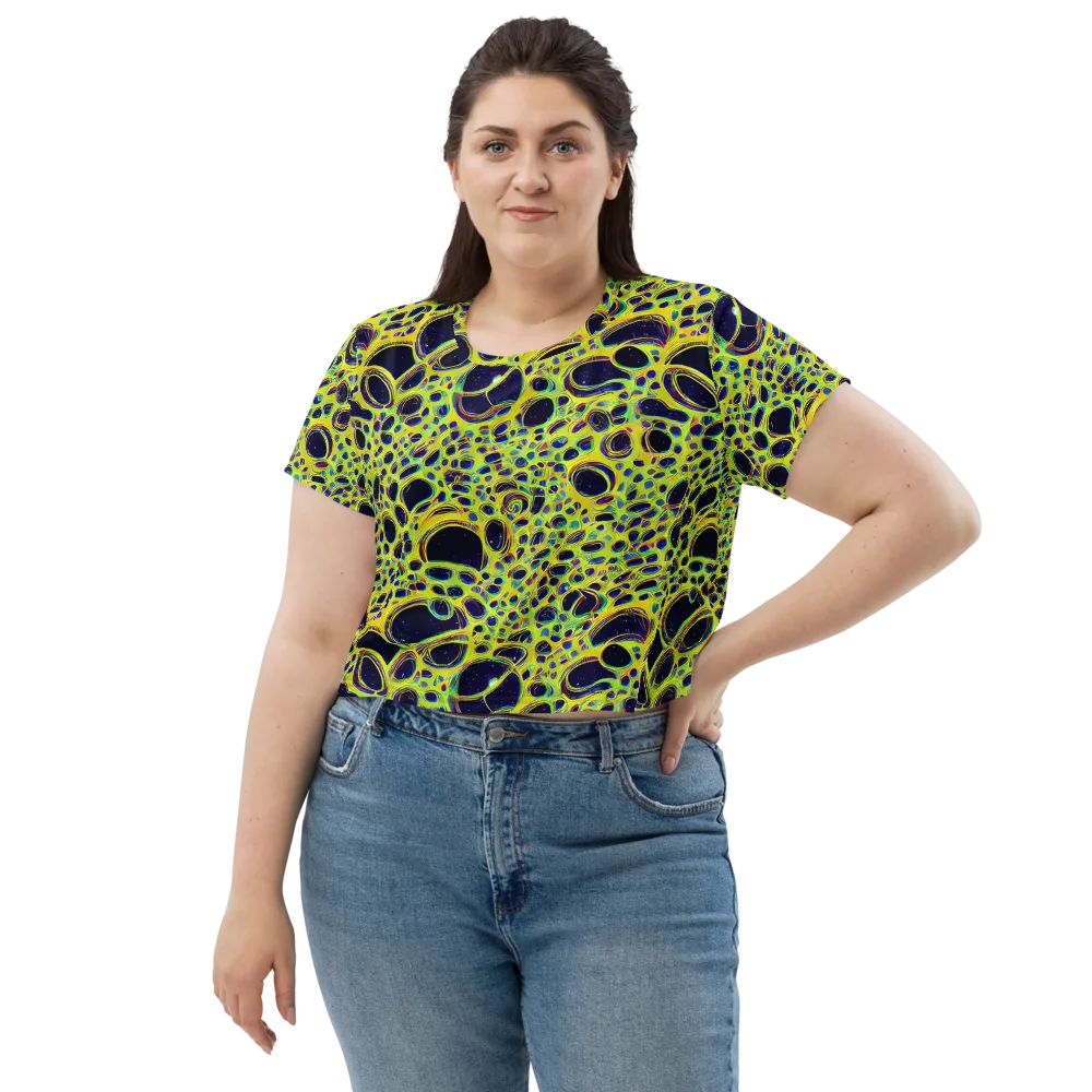 Acidic Nebula on Crop Tee — Front