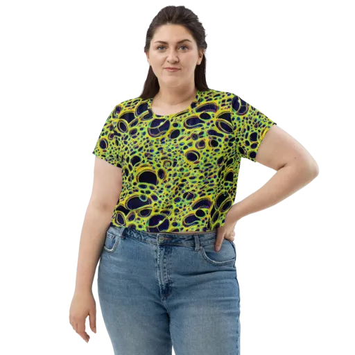 Acidic Nebula on a Crop Tee