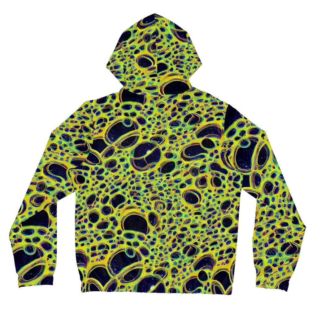 Acidic Nebula on Women's Full-Zip Hoodie — Back