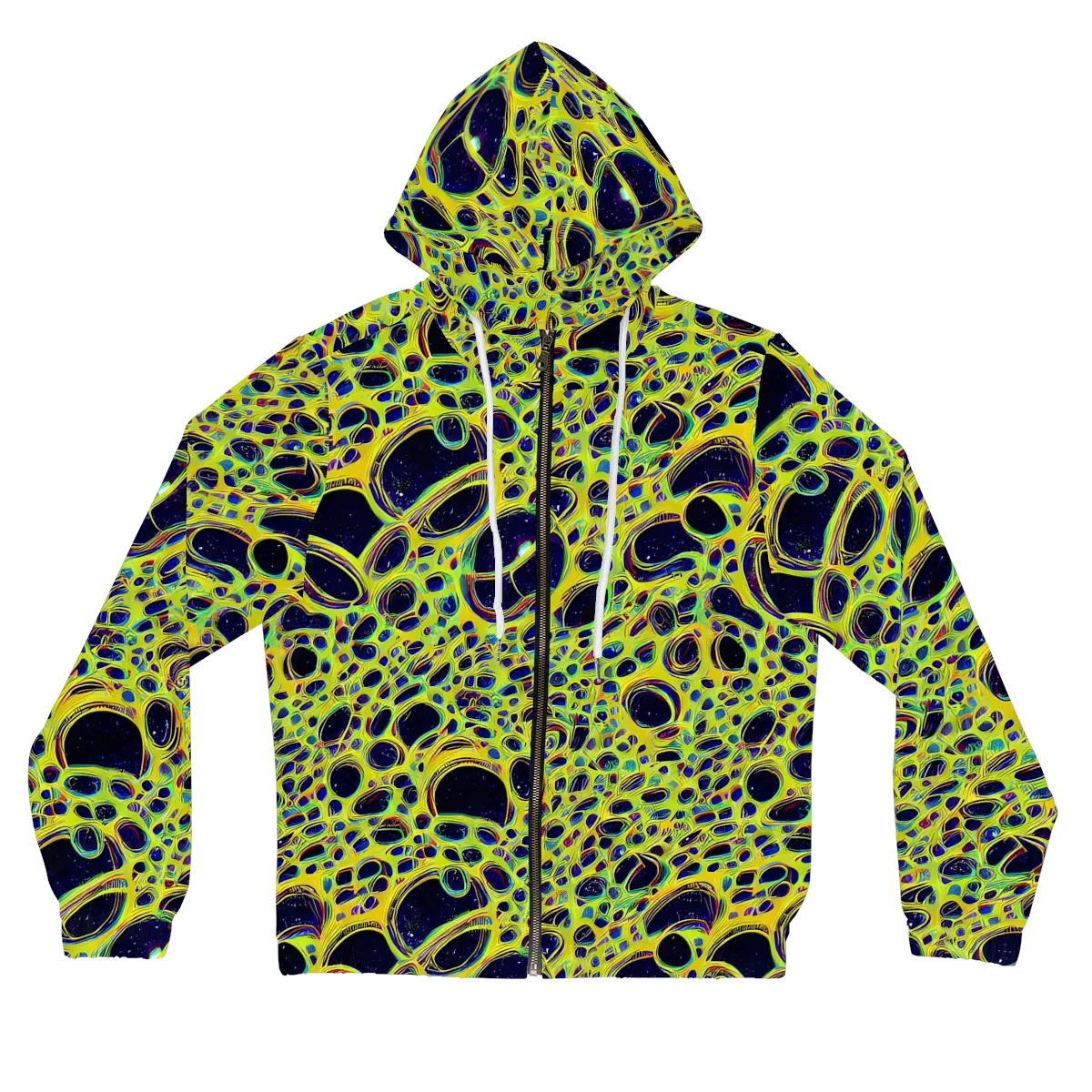 Acidic Nebula on Women's Full-Zip Hoodie — Front