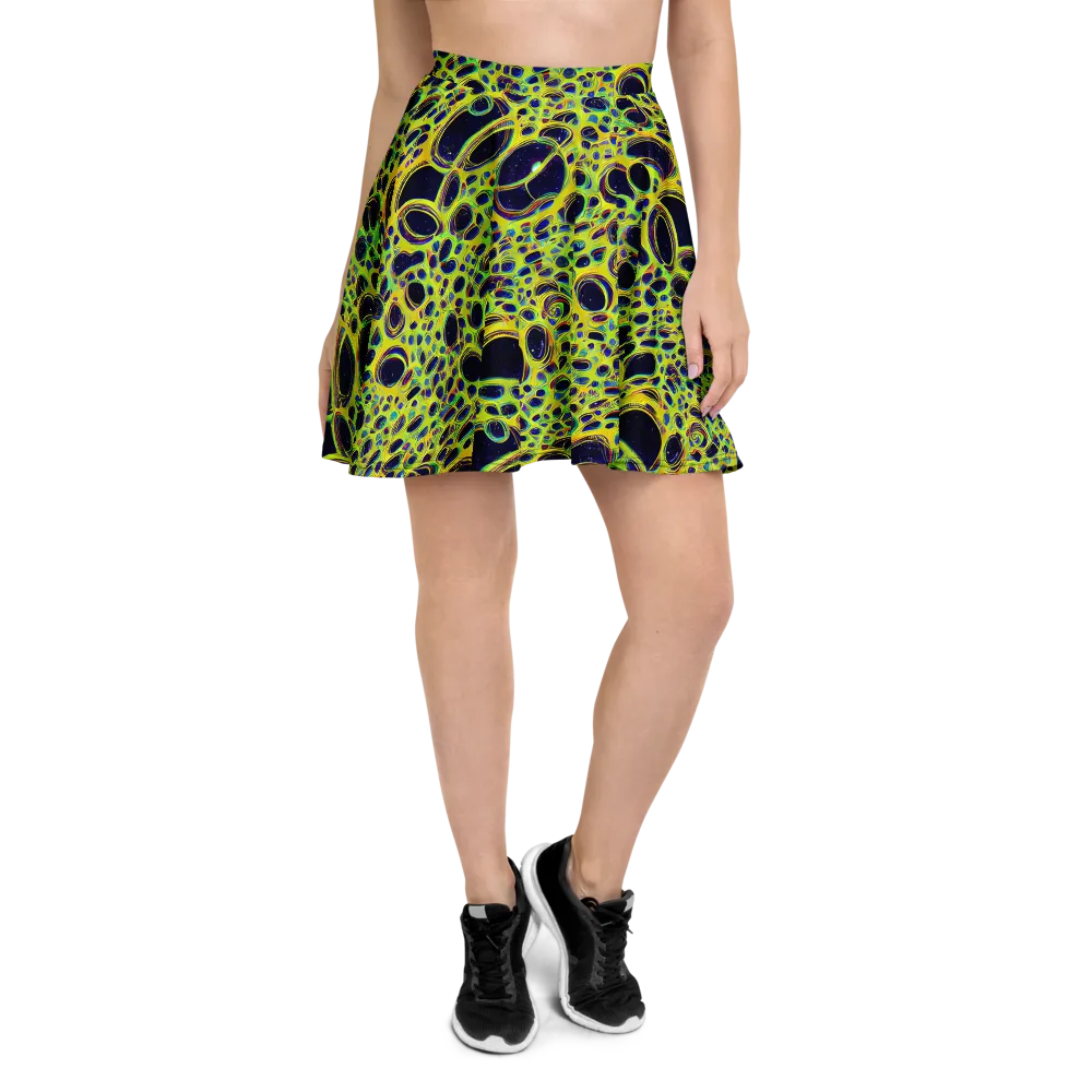 Acidic Nebula on Skater Skirt — Front