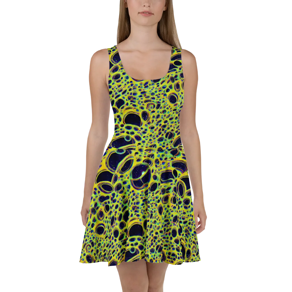 Acidic Nebula on Skater Dress — Front