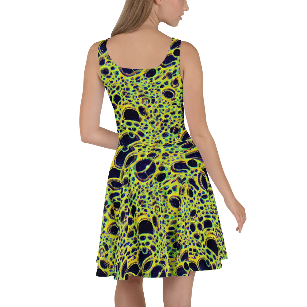 Acidic Nebula on Skater Dress — Back