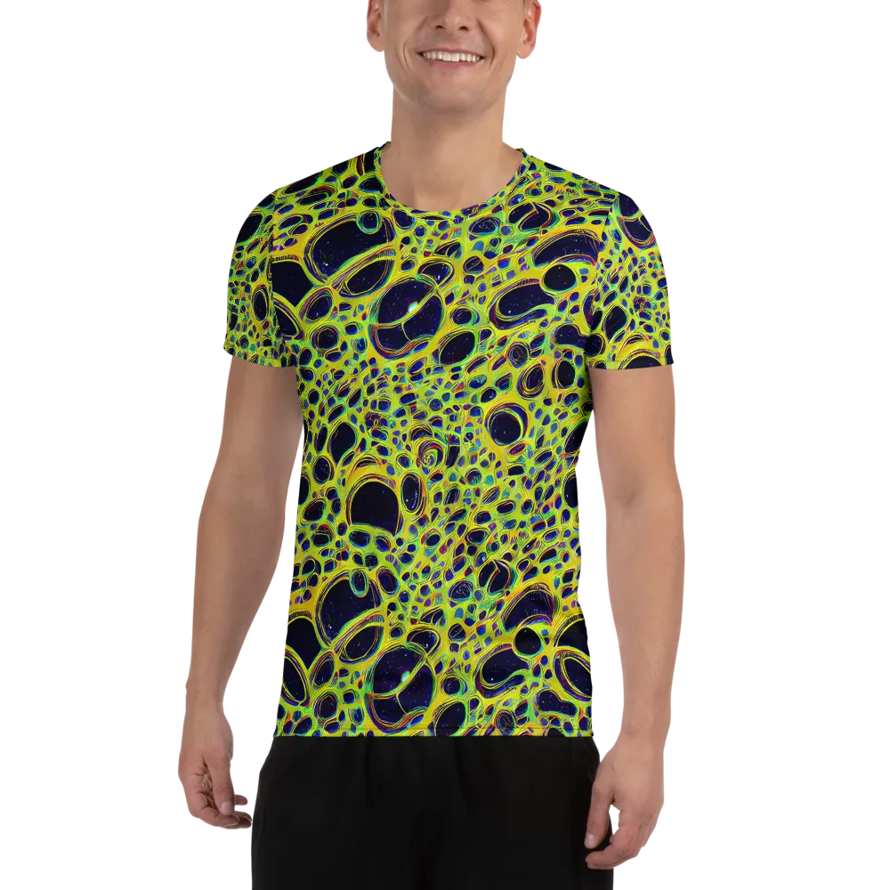 Acidic Nebula on Men's Athletic T-Shirt — Front