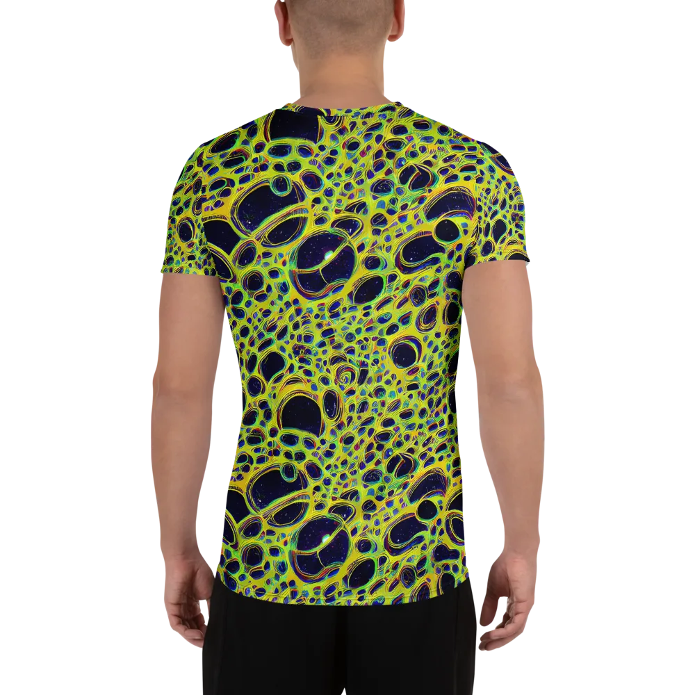 Acidic Nebula on Men's Athletic T-Shirt — Back