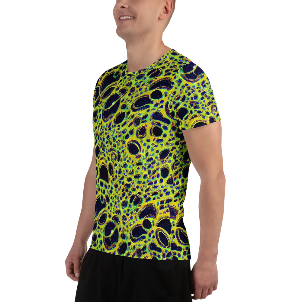 Acidic Nebula on Men's Athletic T-Shirt — Left