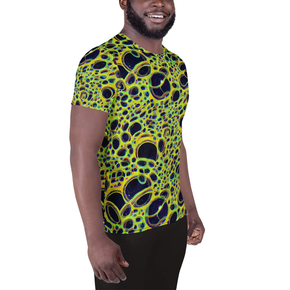 Acidic Nebula on Men's Athletic T-Shirt — Right