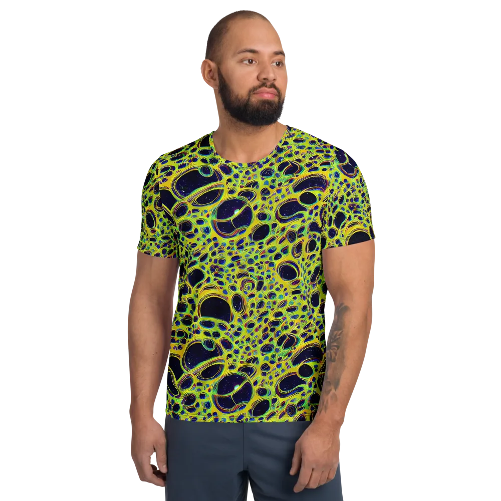Acidic Nebula on Men's Athletic T-Shirt — Front