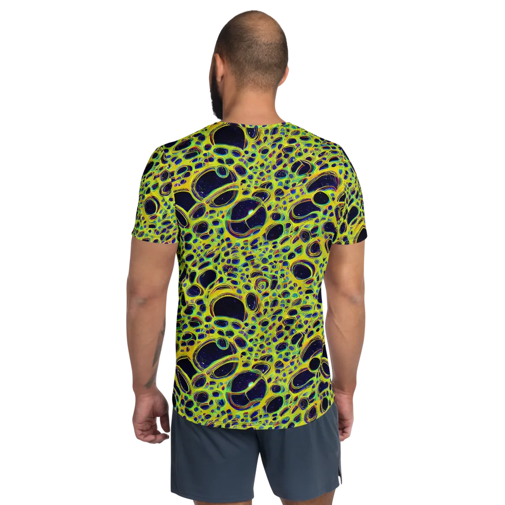 Acidic Nebula on Men's Athletic T-Shirt — Back