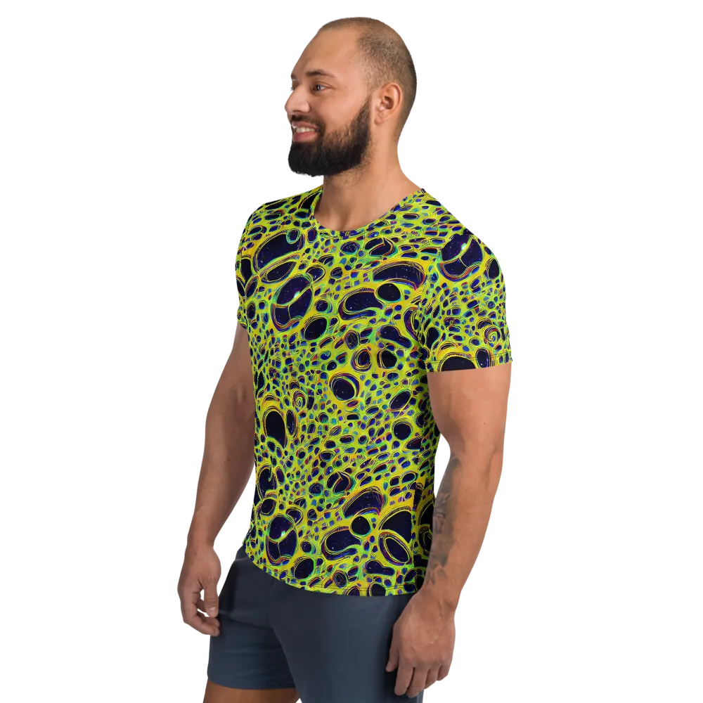 Acidic Nebula on Men's Athletic T-Shirt — Left