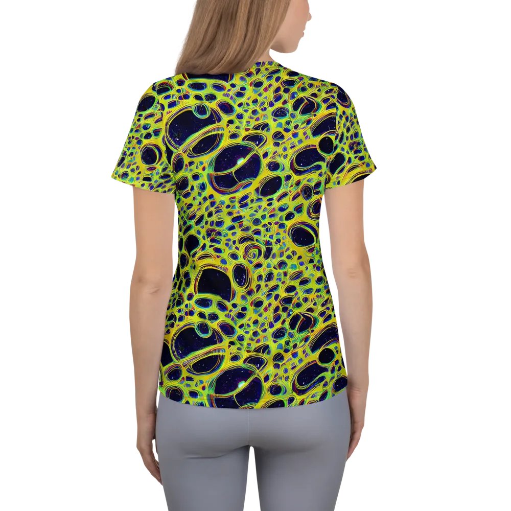 Acidic Nebula on Women's Athletic T-Shirt — Back