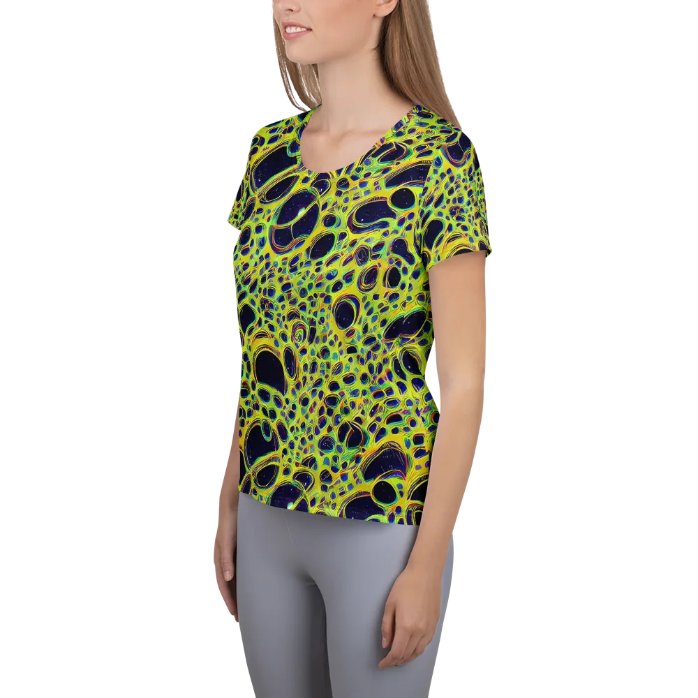 Acidic Nebula on Women's Athletic T-Shirt — Left