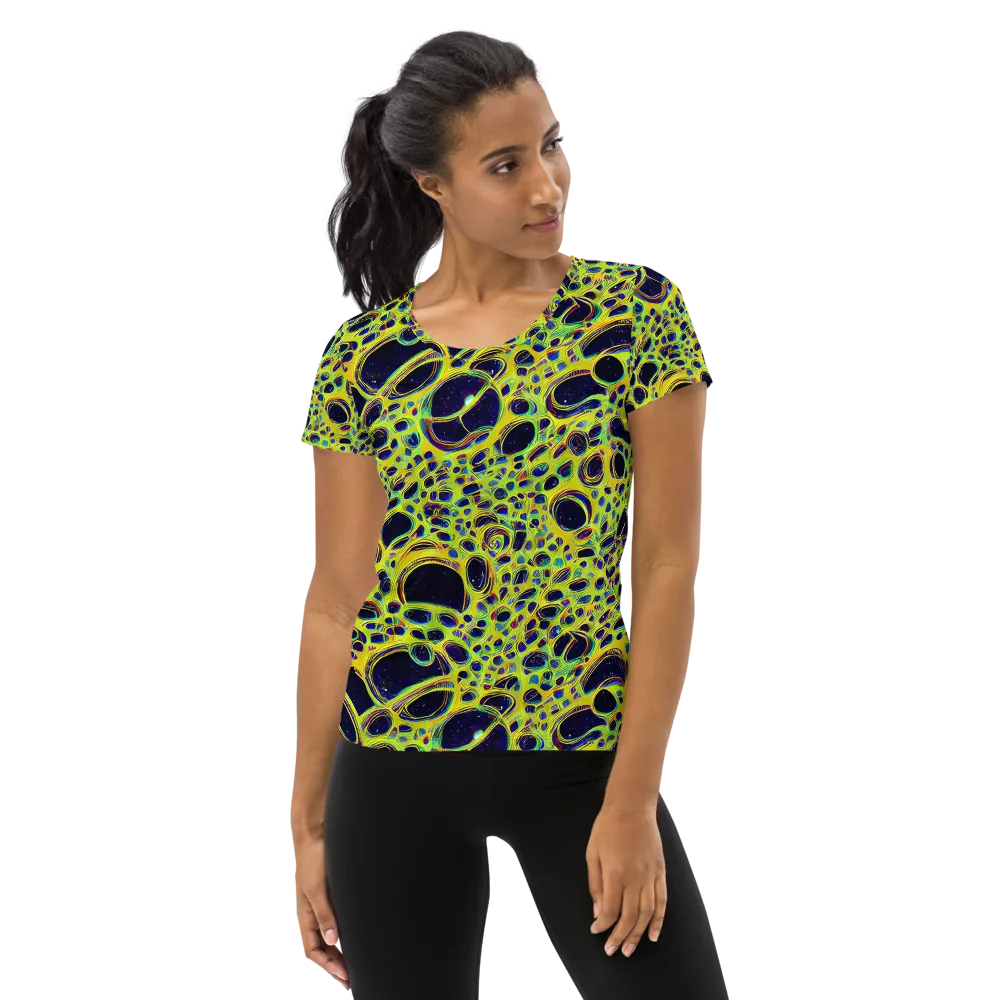 Acidic Nebula on Women's Athletic T-Shirt — Front