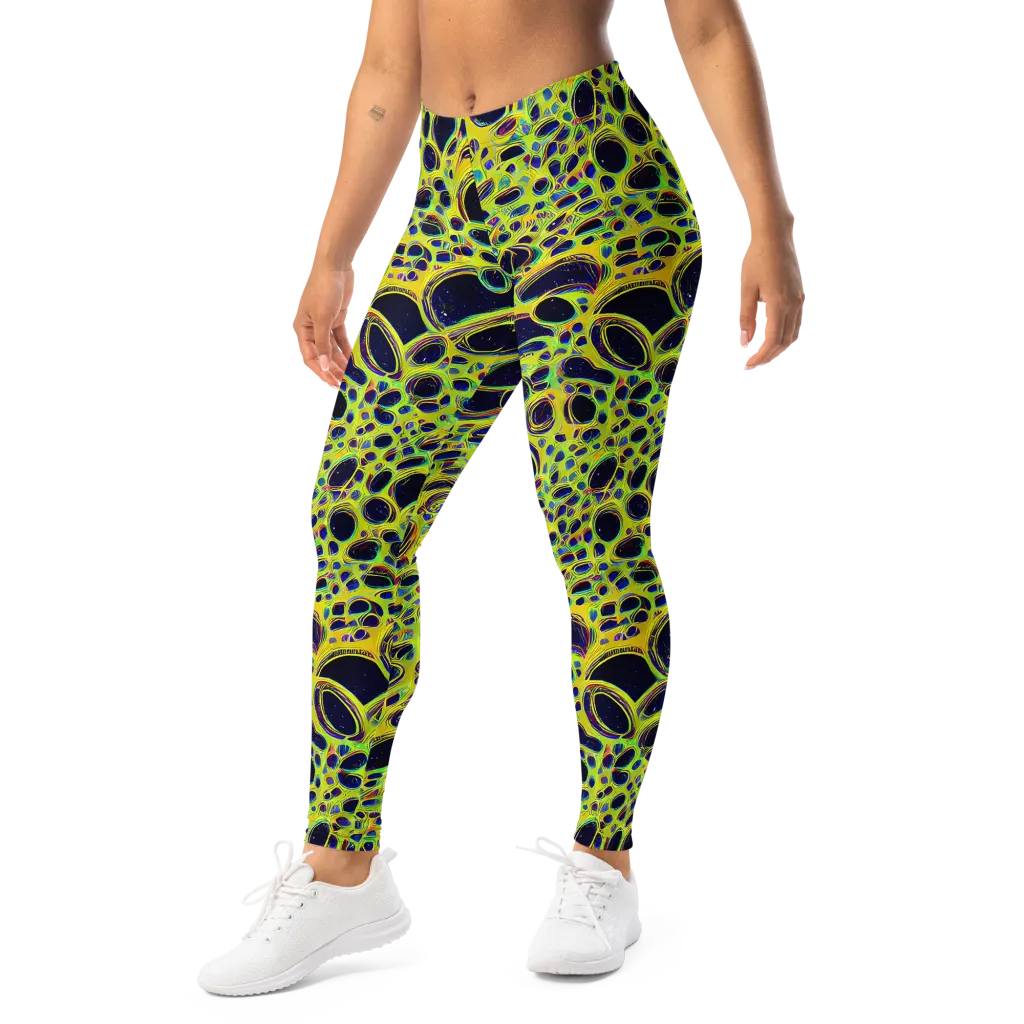 Acidic Nebula on Leggings — Left Front