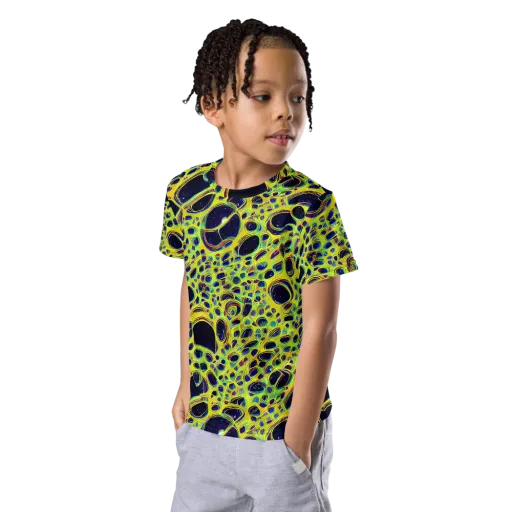Acidic Nebula on a Kids Crew Neck T-Shirt