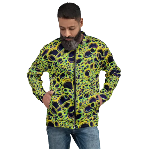 Acidic Nebula on a Bomber Jacket