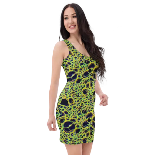 Acidic Nebula on a Bodycon Dress